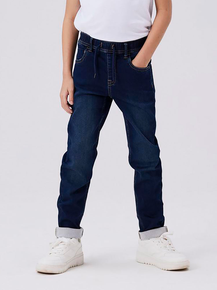 Εφηβικό παντελόνι τζιν denim blue NKMRYAN SLIM SWE JEANS 5225-TH NOOS 13185212 | 13185212