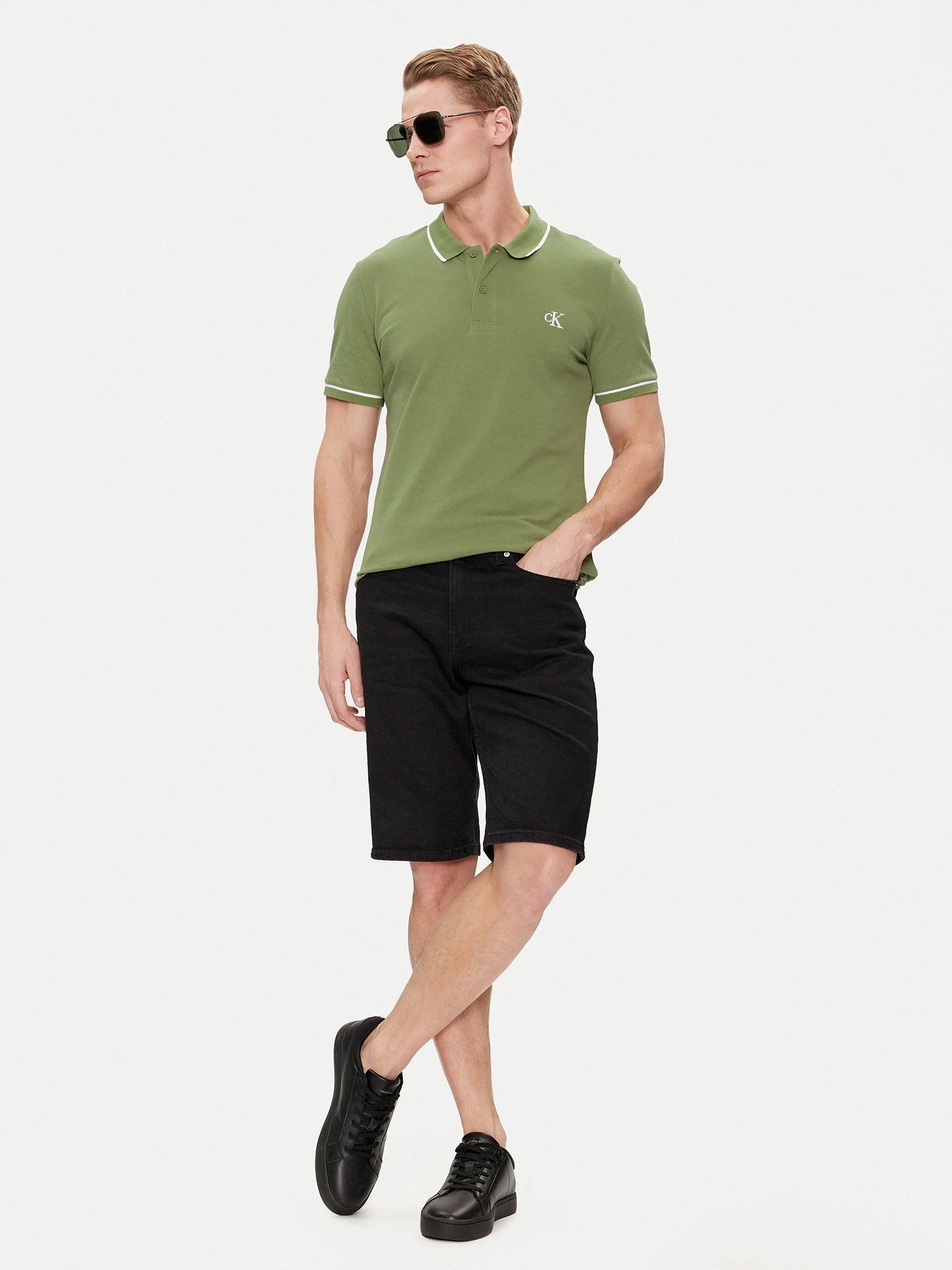 Ανδρικό polo TIPPING SLIM POLO J30J315603L9N | J30J315603L9N