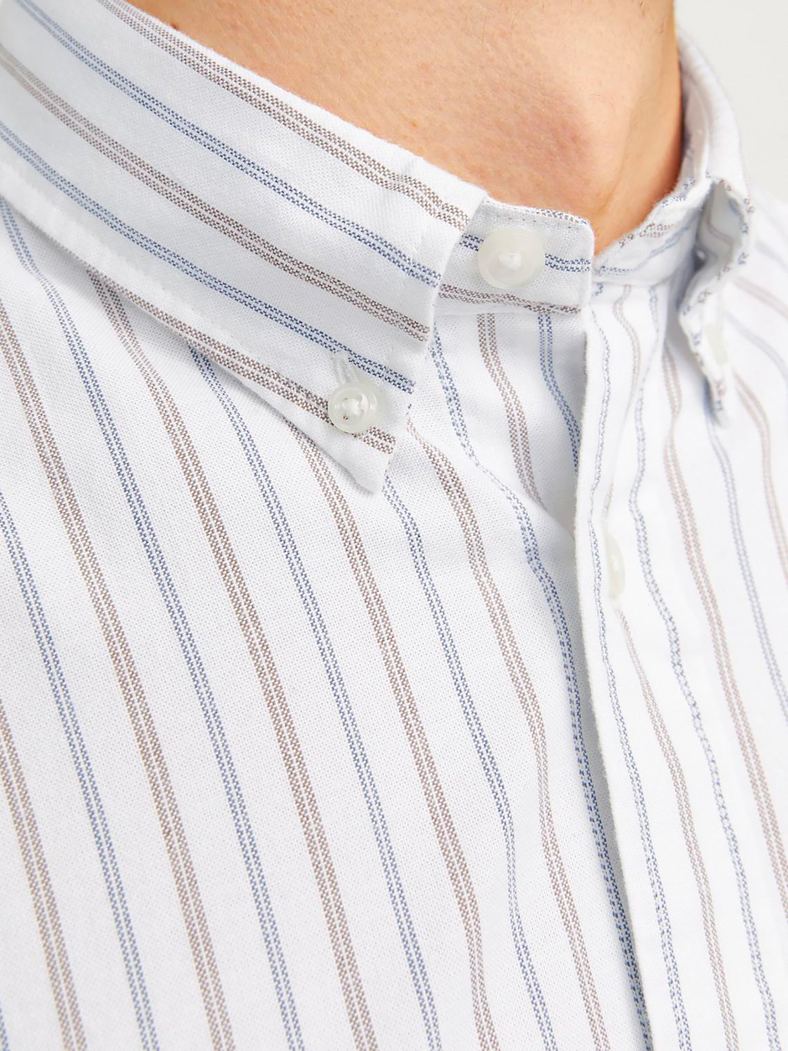 Ανδρικό πουκάμισο ριγέ JPRBROOK OXFORD SHIRT L/S NOOS 12192150 | 12192150