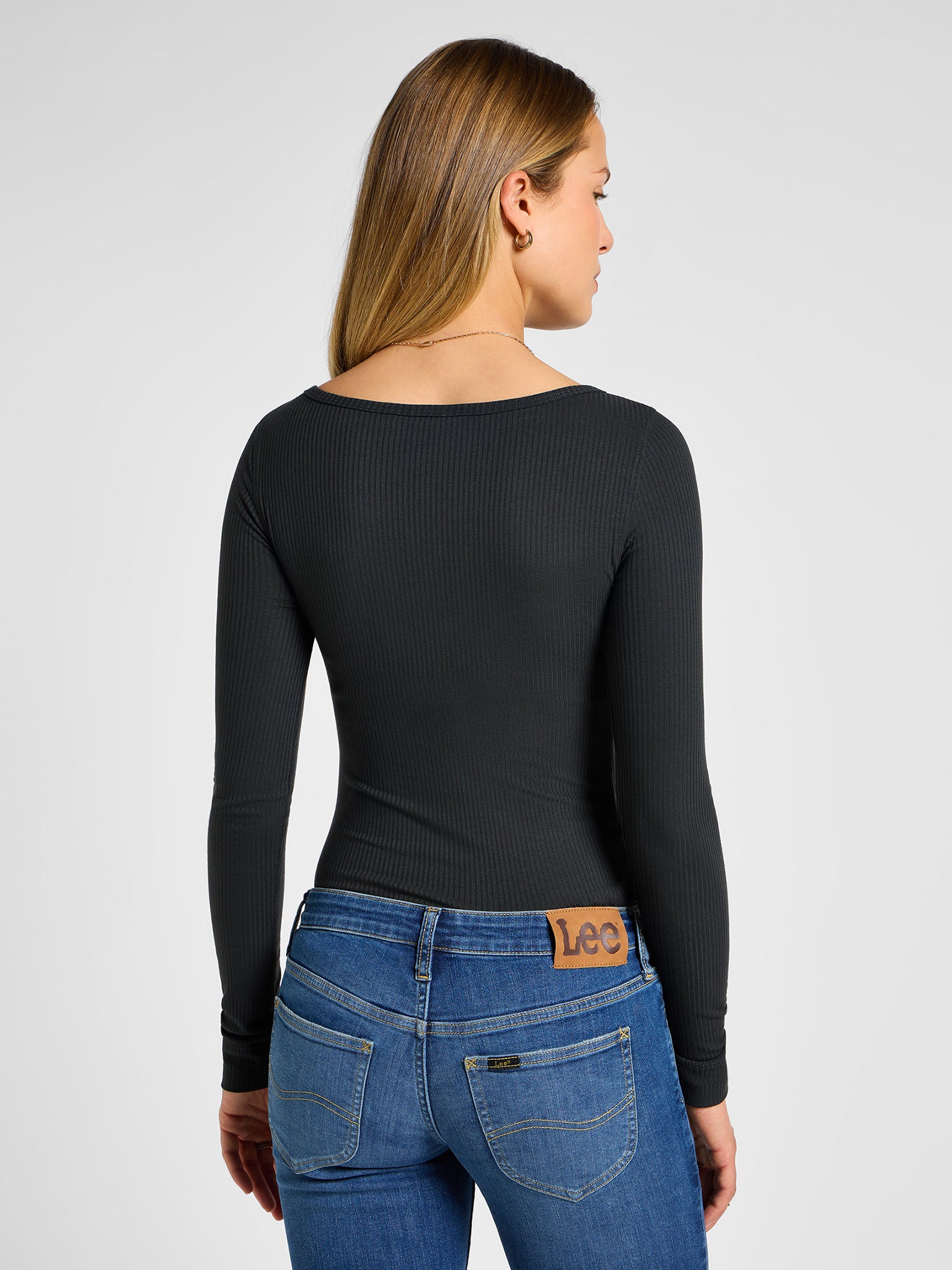 Γυναικεία μπλούζα ριπ Ls Boat Neck Tee Charcoal 112341577 | 112341577