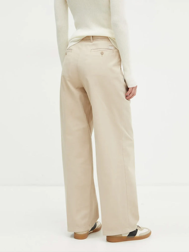 Γυναικείο παντελόνι wide leg trouser - eco org classic twill W4BB44WGCV2G053 | W4BB44WGCV2G053