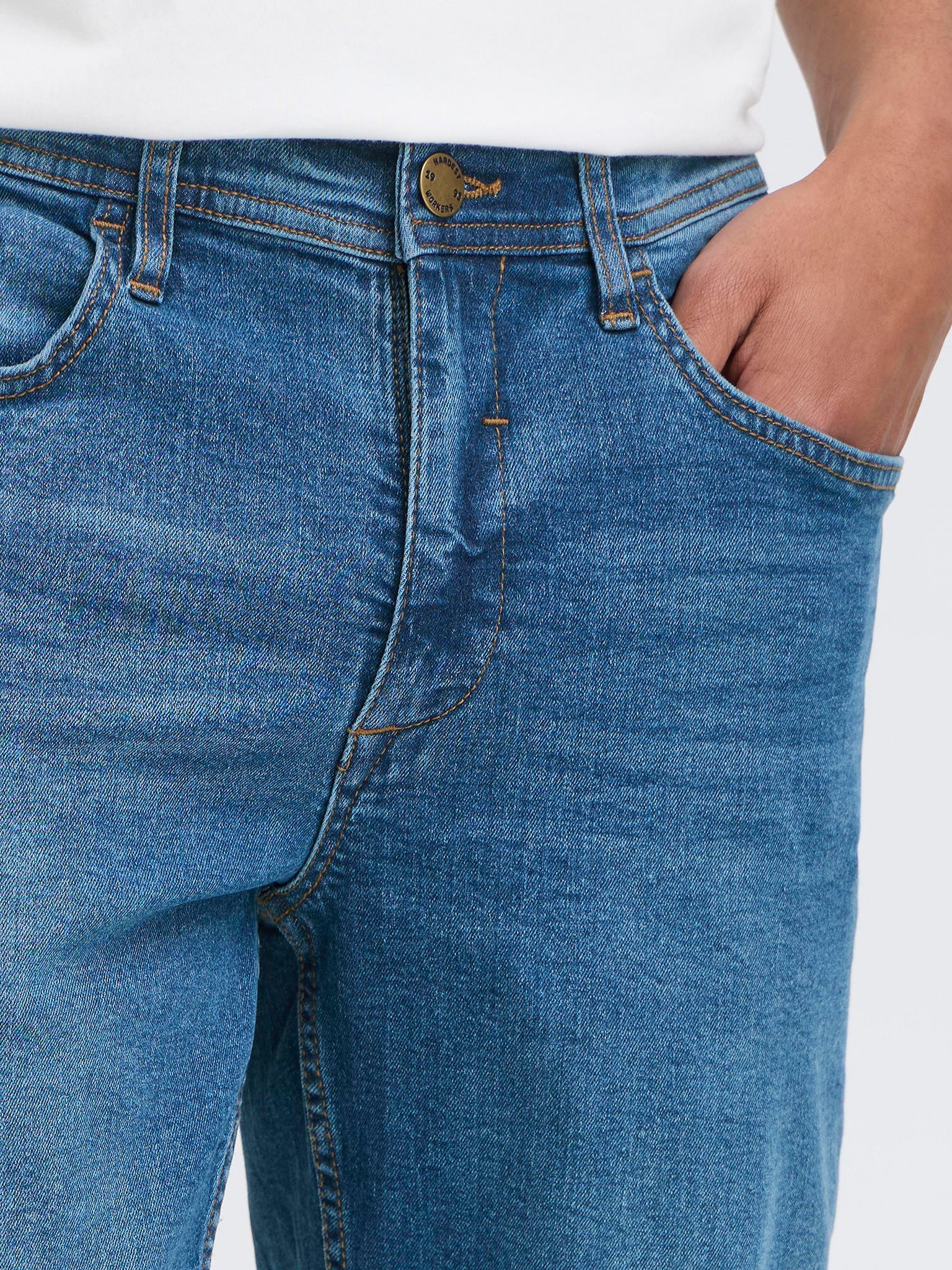 Ανδρικό παντελόνι τζιν middle blue 20718432 | 20718432