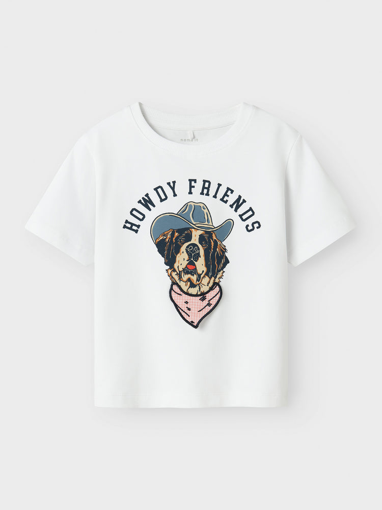 Παιδική μπλούζα dog NMMHASSE NREG SS TOP 13243183 | 13243183