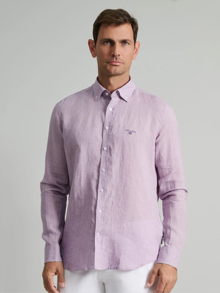 Ανδρικό πουκάμισο λινό viola 24NG.SF005/1B | 24NG.SF005/1B