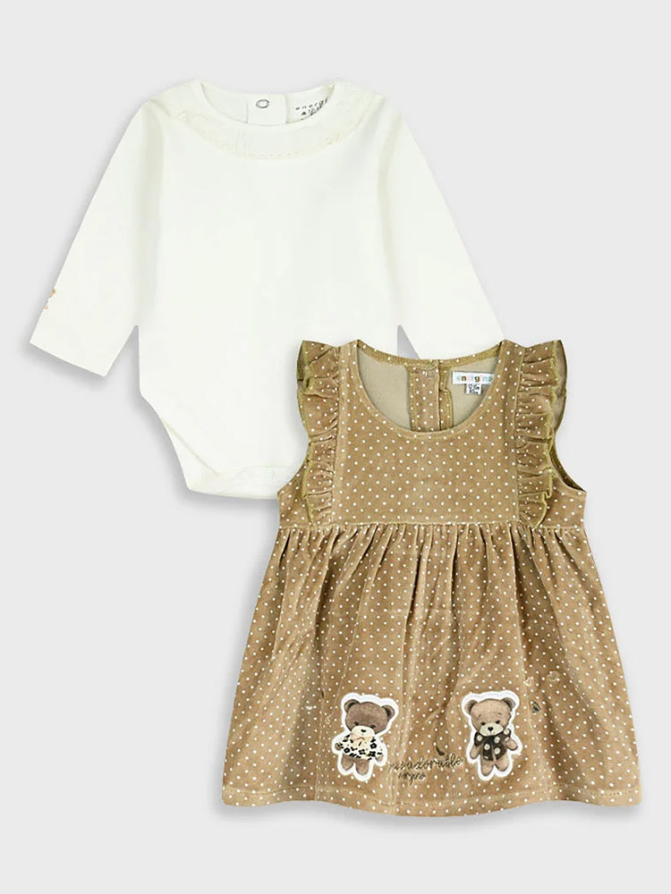 Βρεφικό σετ 2 τεμ με φόρεμα 14-125401-7 | 14-125401-7