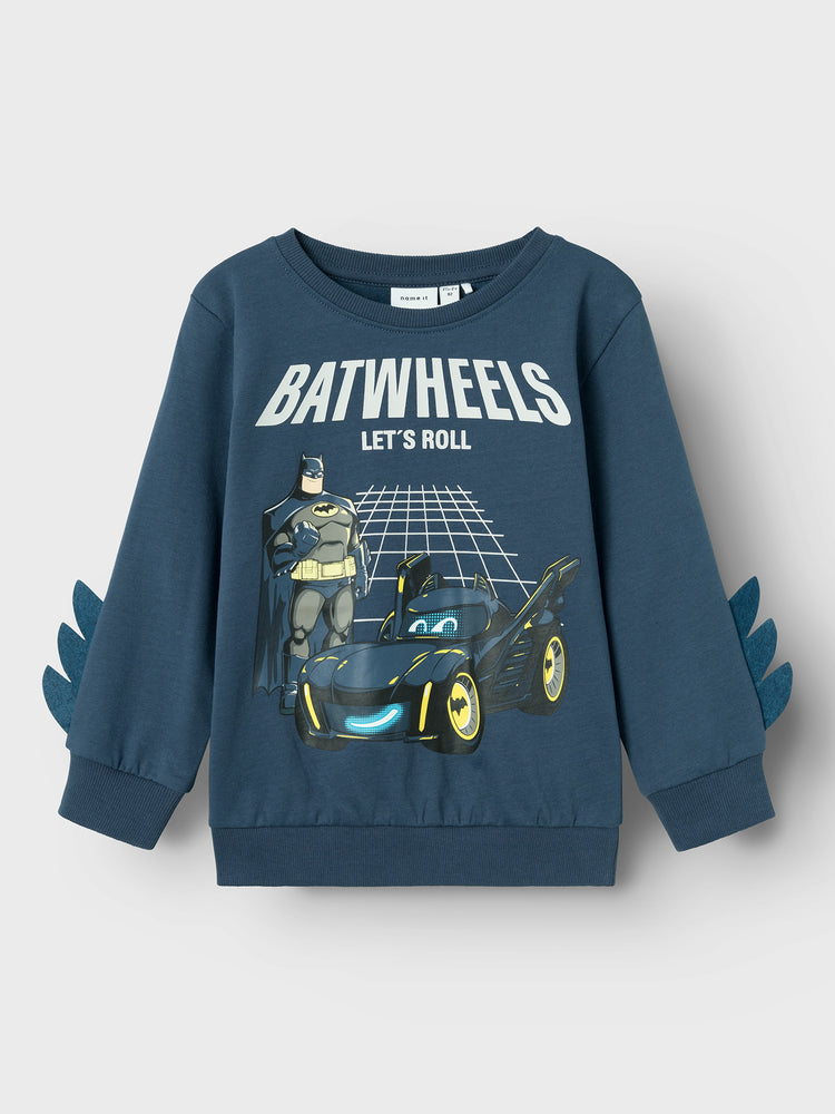 Παιδική μπλούζα φούτερ NMMJUICE BATWHEELS SWEAT BRU NOOS WAB 13232357 | 13232357