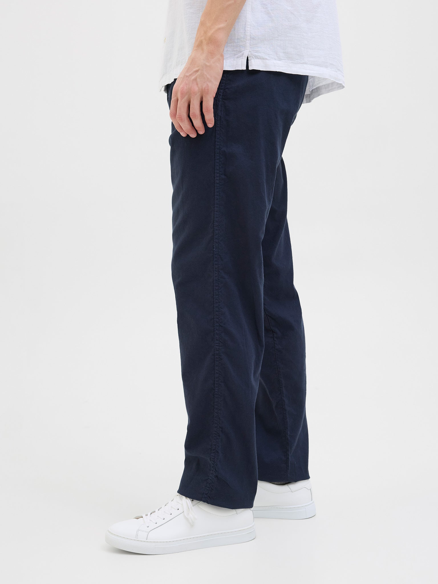 Ανδρικό παντελόνι λινό JPSTKANE HYBRID BONDI JOGGER 12274977 | 12274977