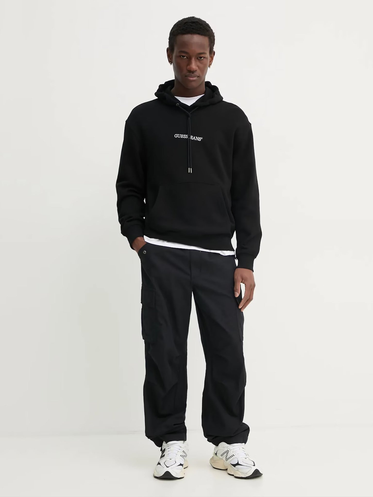 Ανδρική μπλούζα φούτερ Ls hooded reg empro M5RQ38KCPR1JBLK | M5RQ38KCPR1JBLK