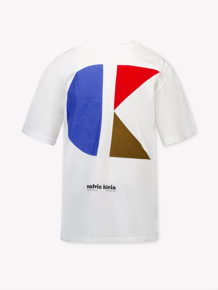 Παιδική μπλούζα μακό GEO CK BACKPRINT RELAXED TEE IB0IB02543YAF | IB0IB02543YAF