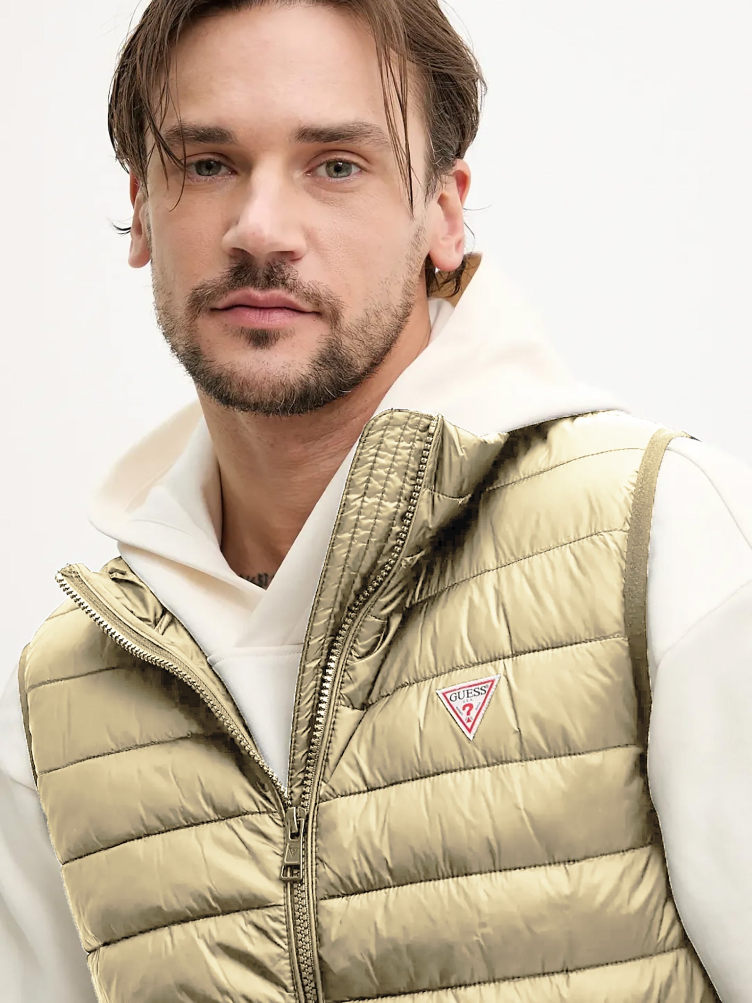 Ανδρικό γιλέκο hooded puffer M5RN55WHAB2AA117 | M5RN55WHAB2AA117