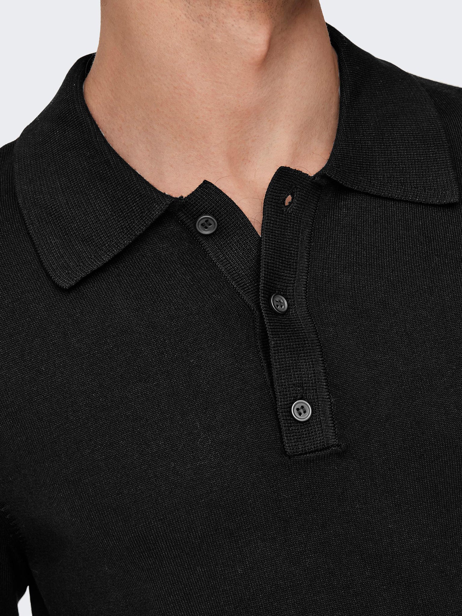 Ανδρικό polo ONSWYLER LIFE REG 14 LS POLO KNIT NOOS 22021184 | 22021184