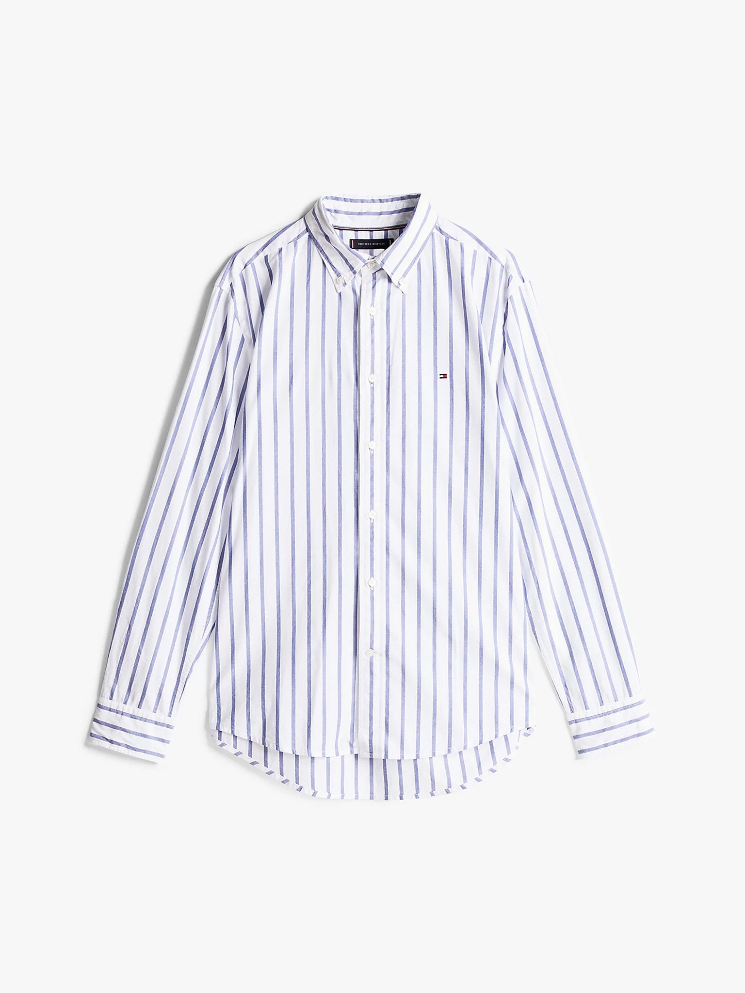 Ανδρικό πουκάμισο ριγέ FLEX POPLIN NAUTICAL STP SHIRT MW0MW375560GZ | MW0MW375560GZ