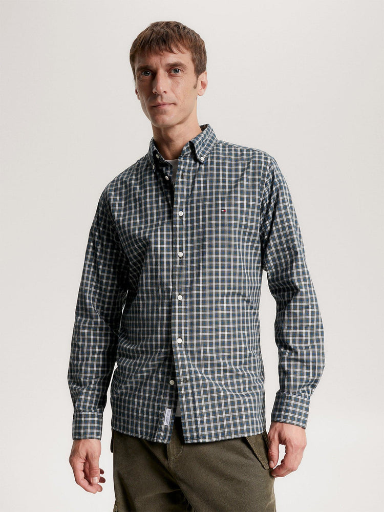Ανδρικό πουκάμισο NAT. SOFT FLEX MINI TARTAN MW0MW328540NI | MW0MW328540NI