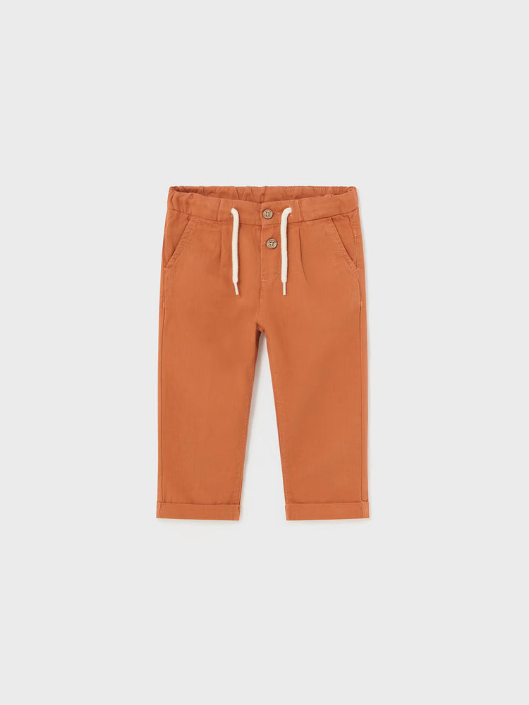Βρεφικό παντελόνι λοξότσεπο relaxed λινό 24-01541-079 | 24-01541-079