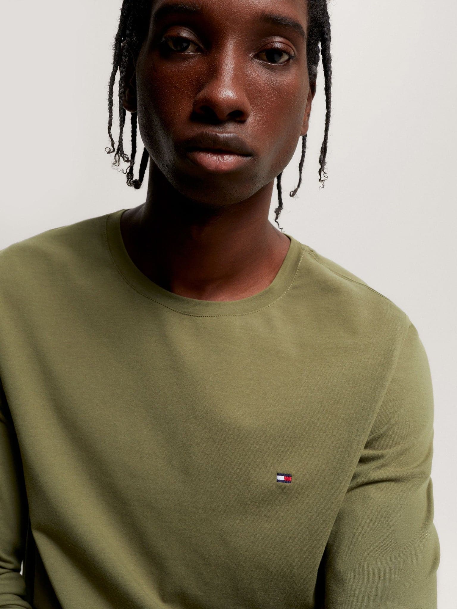 Ανδρική μπλούζα LONG SLEEVE EXTRA SLIM FIT T-SHIRT MW0MW10804MS2 | MW0MW10804MS2