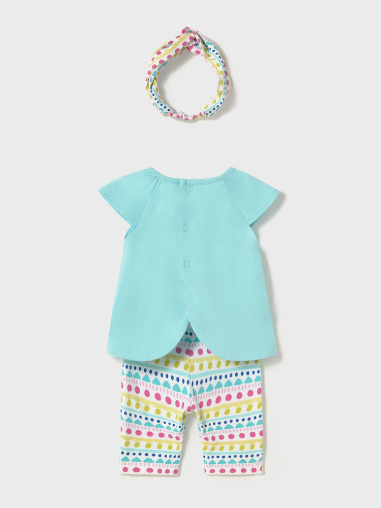 Βρεφικό σετ 3 τεμ με κορδέλα 25-01763-089 | 25-01763-089