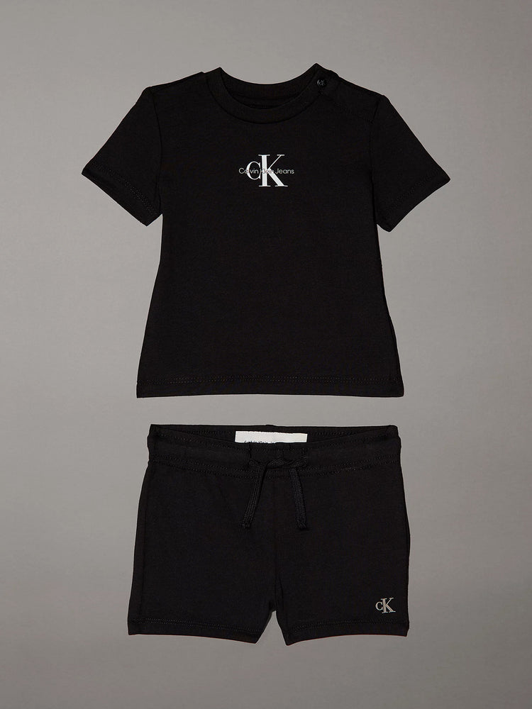 Βρεφικό σύνολο μακό MONOGRAM LOGO T-SHIRT SHORTS SET IN0IN00319BEH | IN0IN00319BEH