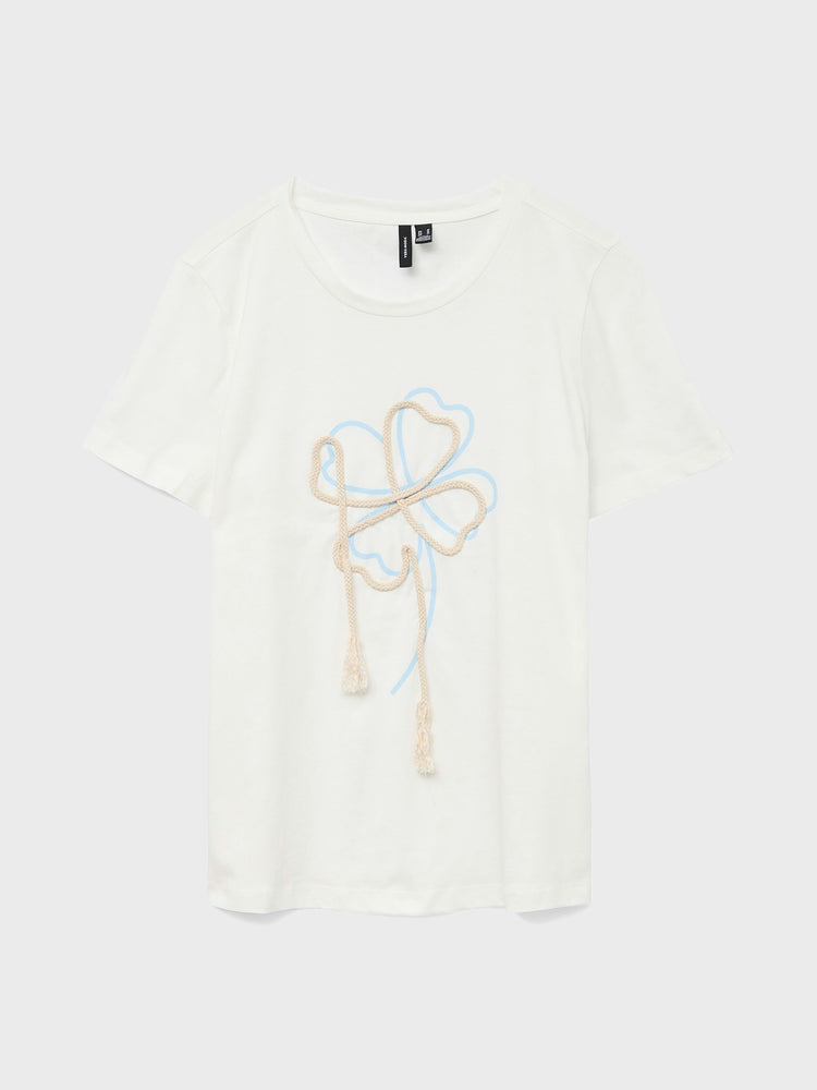 Γυναικείο t-shirt flower VMSINANE FRANCIS SS TOP BOX JRS 10327139 | 10327139