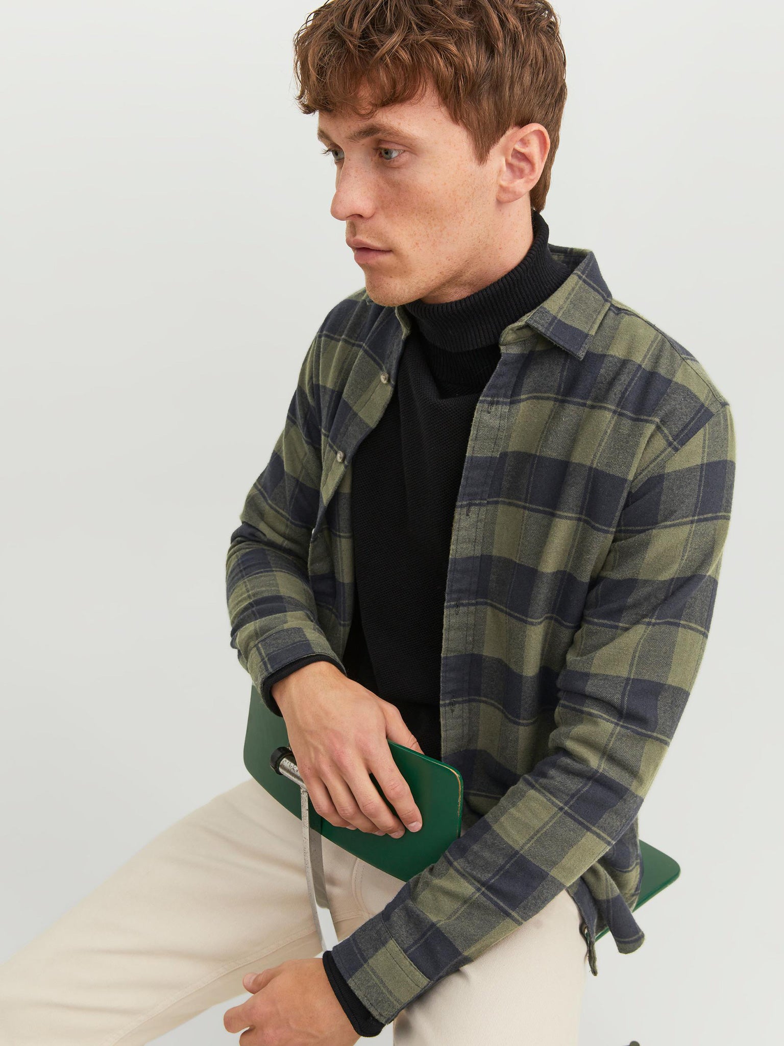 Ανδρικό πουκάμισο JJEJOSHUA BUFFALO SHIRT 12245084 | 12245084