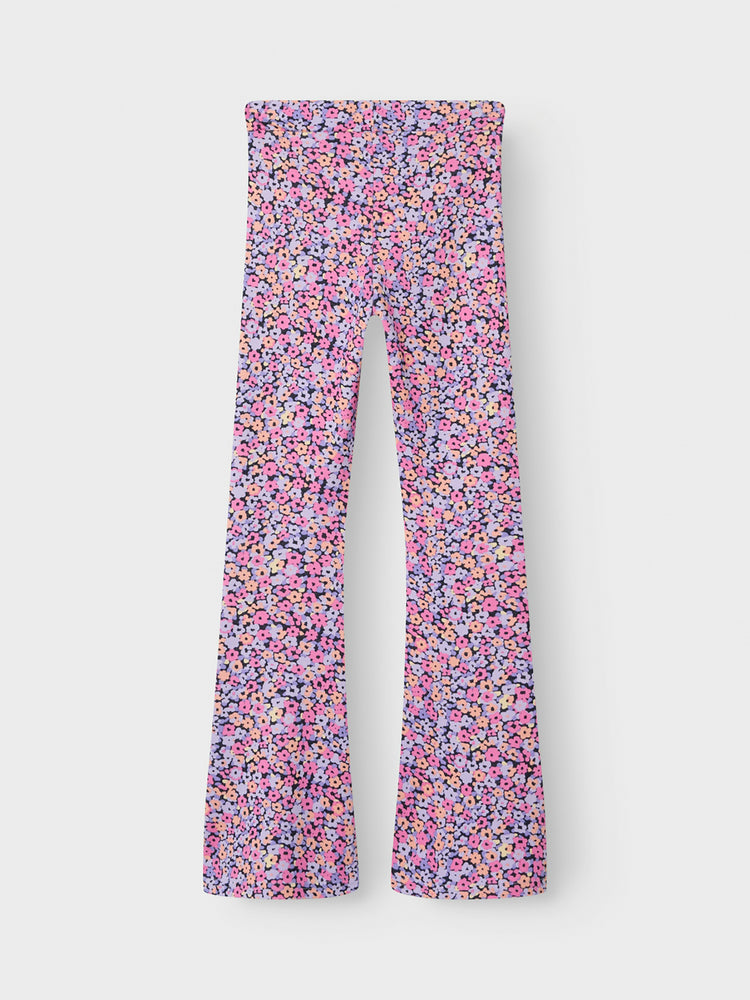 Εφηβικό παντελόνι φλοράλ NKFHYSIGNE BOOTCUT PANT 13237631 | 13237631
