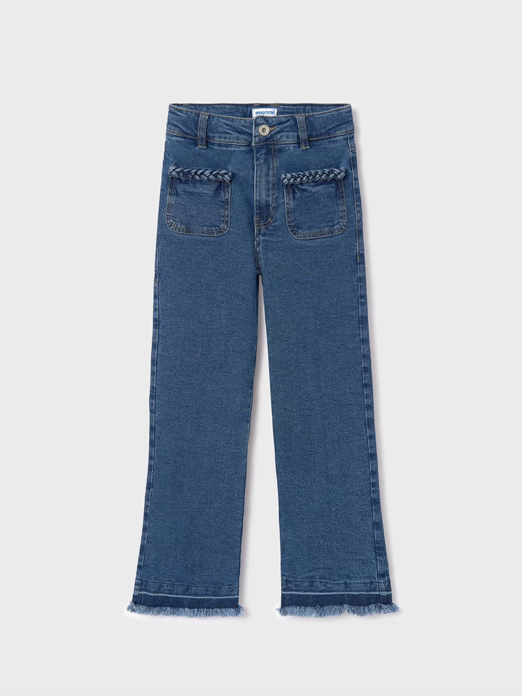 Εφηβικό παντελόνι τζιν ψηλόμεσο Better Cotton 24-06510-090 | 24-06510-090