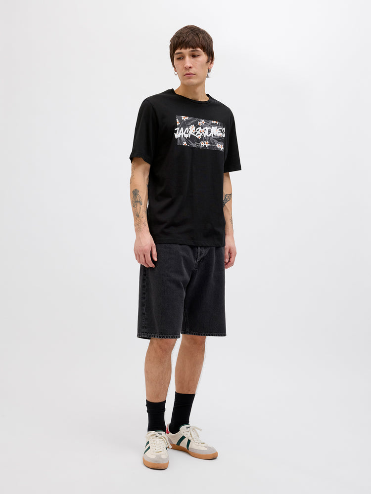 Ανδρικό t-shirt JJHAWAII SHAPE TEE SS CREW NECK 12269324 | 12269324