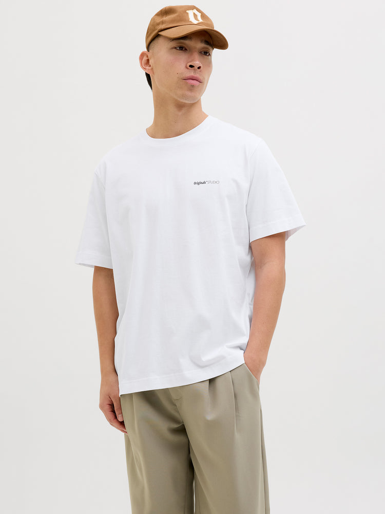 Ανδρικό t-shirt JORVARENNA PAINTED BACK TEE SS CREW NECK 1227364 | 12273646