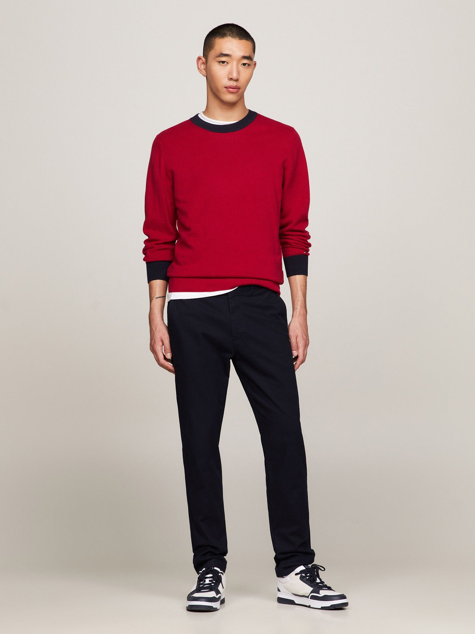 Ανδρικό παντελόνι HARLEM CHINO ESSENTIAL TWILL MW0MW35152DW5 | MW0MW35152DW5