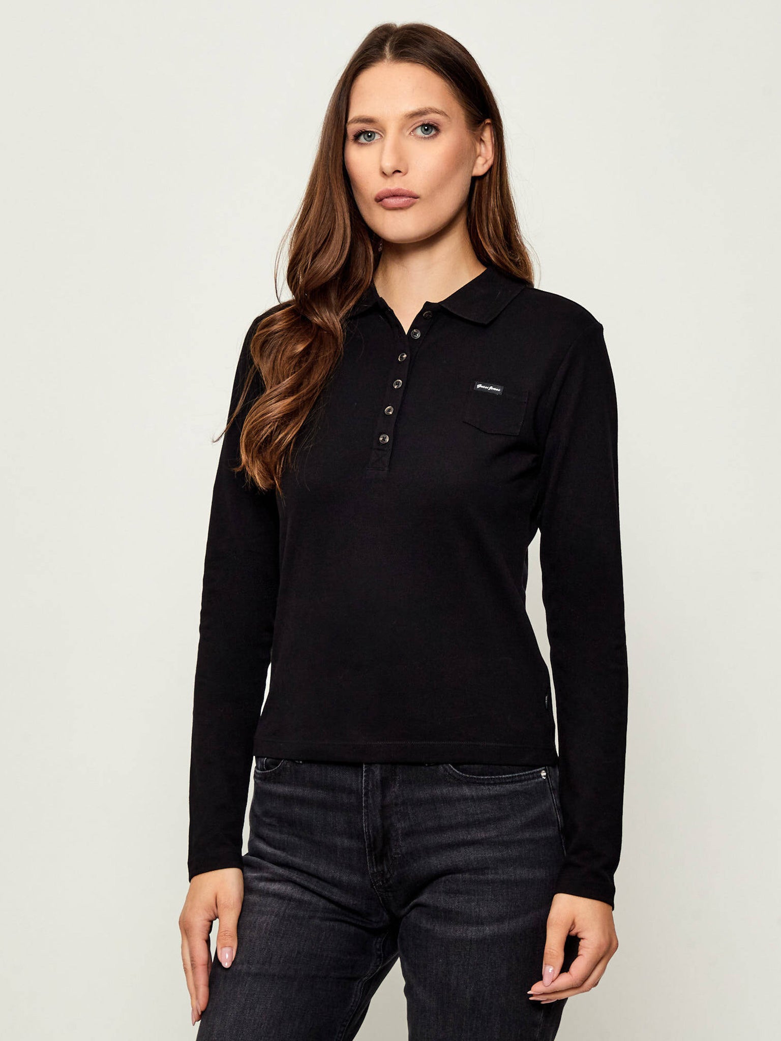 Γυναικεία μπλούζα polo W5YP34KCYR1JBLK | W5YP34KCYR1JBLK