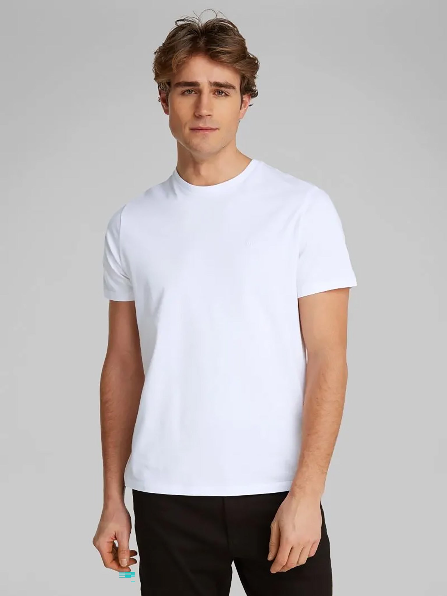 Ανδρικό t-shirt SS SMOOTH CTTN SOLID CREWNK TEE LV040HM265YAA | LV040HM265YAA