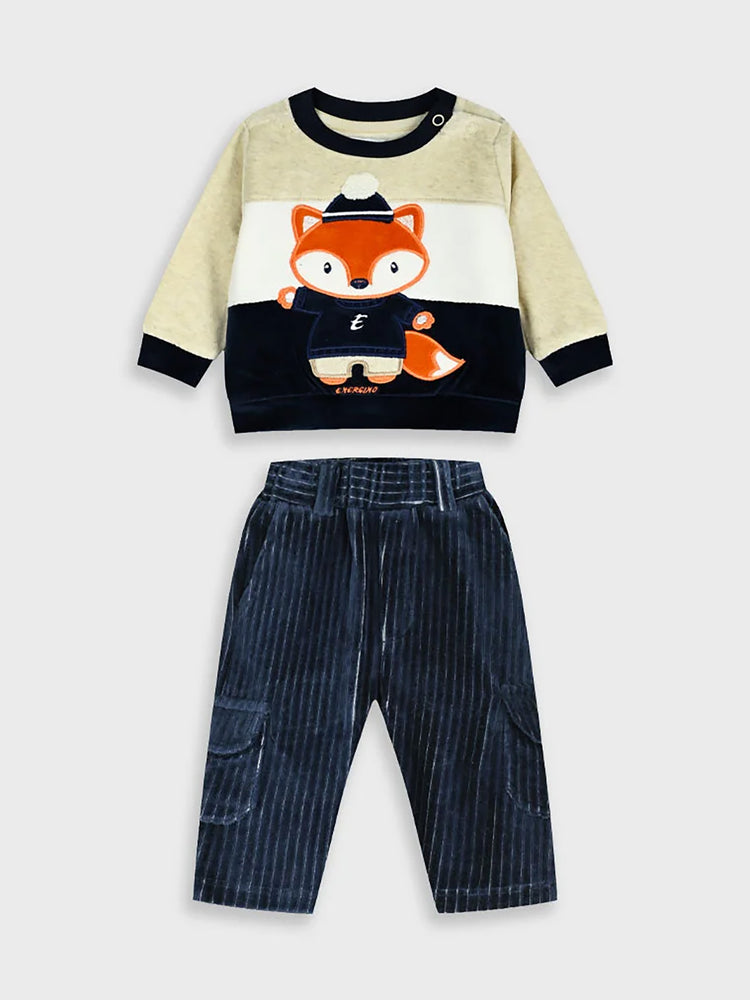 Βρεφικό σύνολο βελουτέ 11-125470-0 | 11-125470-0