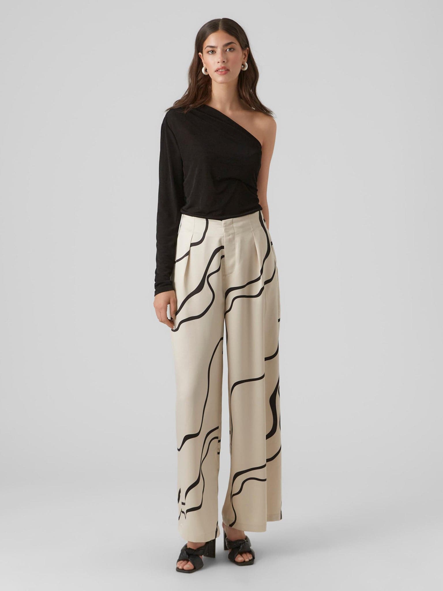 Γυναικεία παντελόνα VMMERLE HW WIDE PANTS 10295435 | 10295435