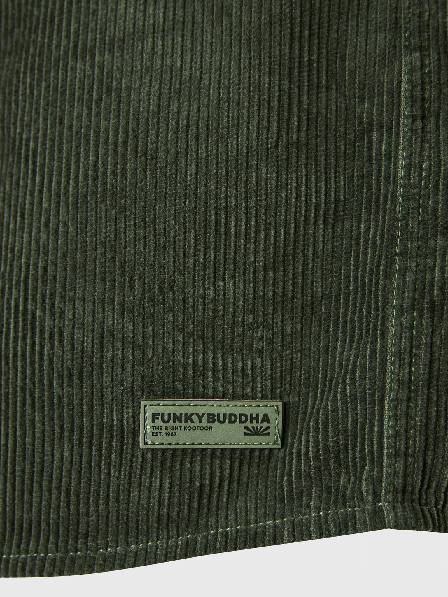 Ανδρικό πουκάμισο κοτλέ FBM010-077-05 CEMENT | FBM010-077-05