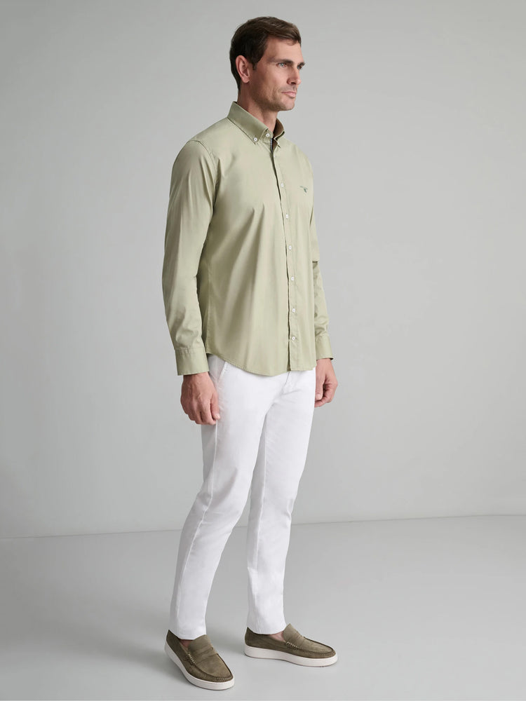 Ανδρικό πουκάμισο pale olive green 24NG.SD61/1B.6 | 24NG.SD61/1B.6