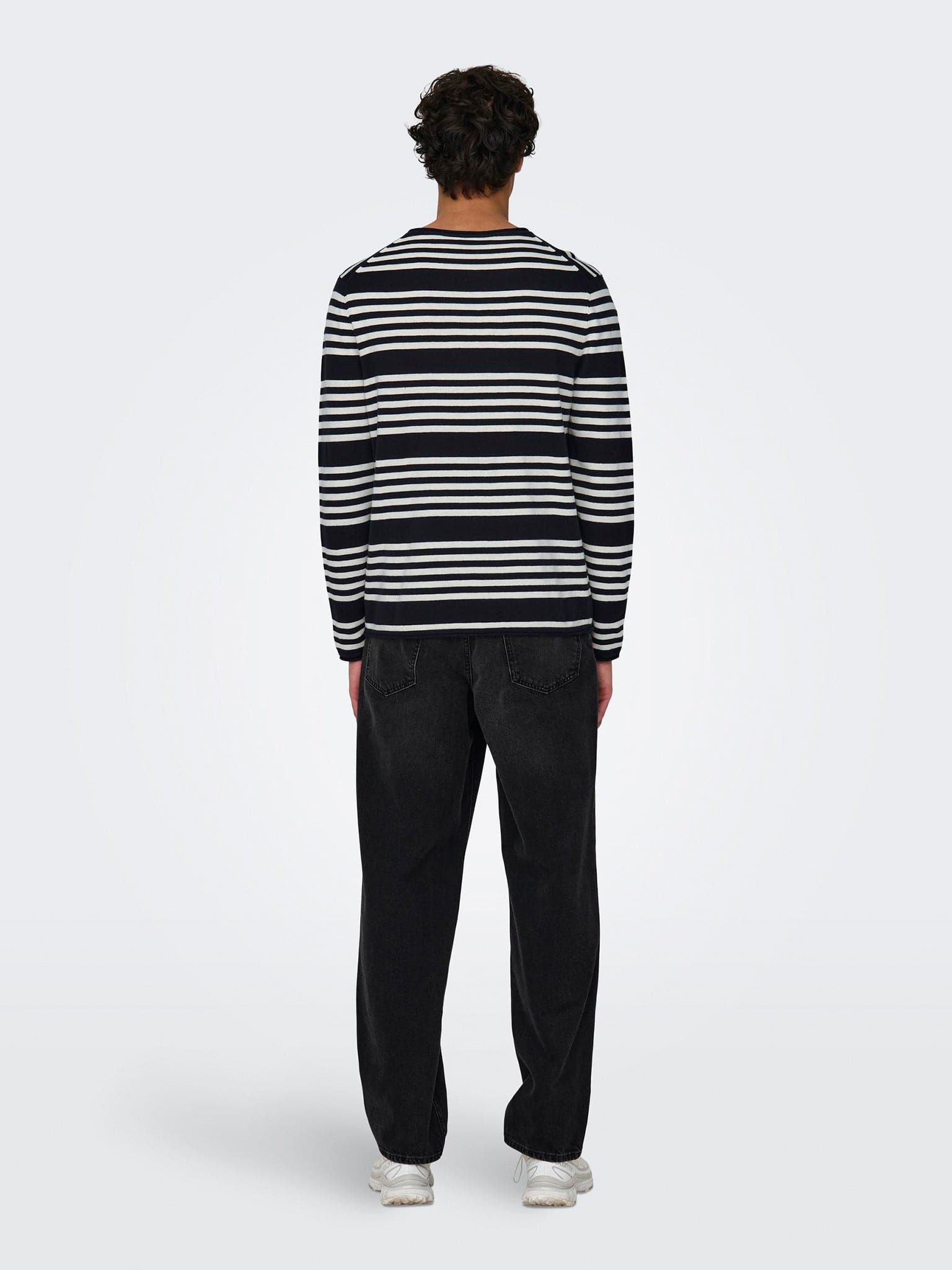 Ανδρική μπλούζα πλεκτή ONSOBY REG 14 STRIPE KNIT 22024378 | 22024378