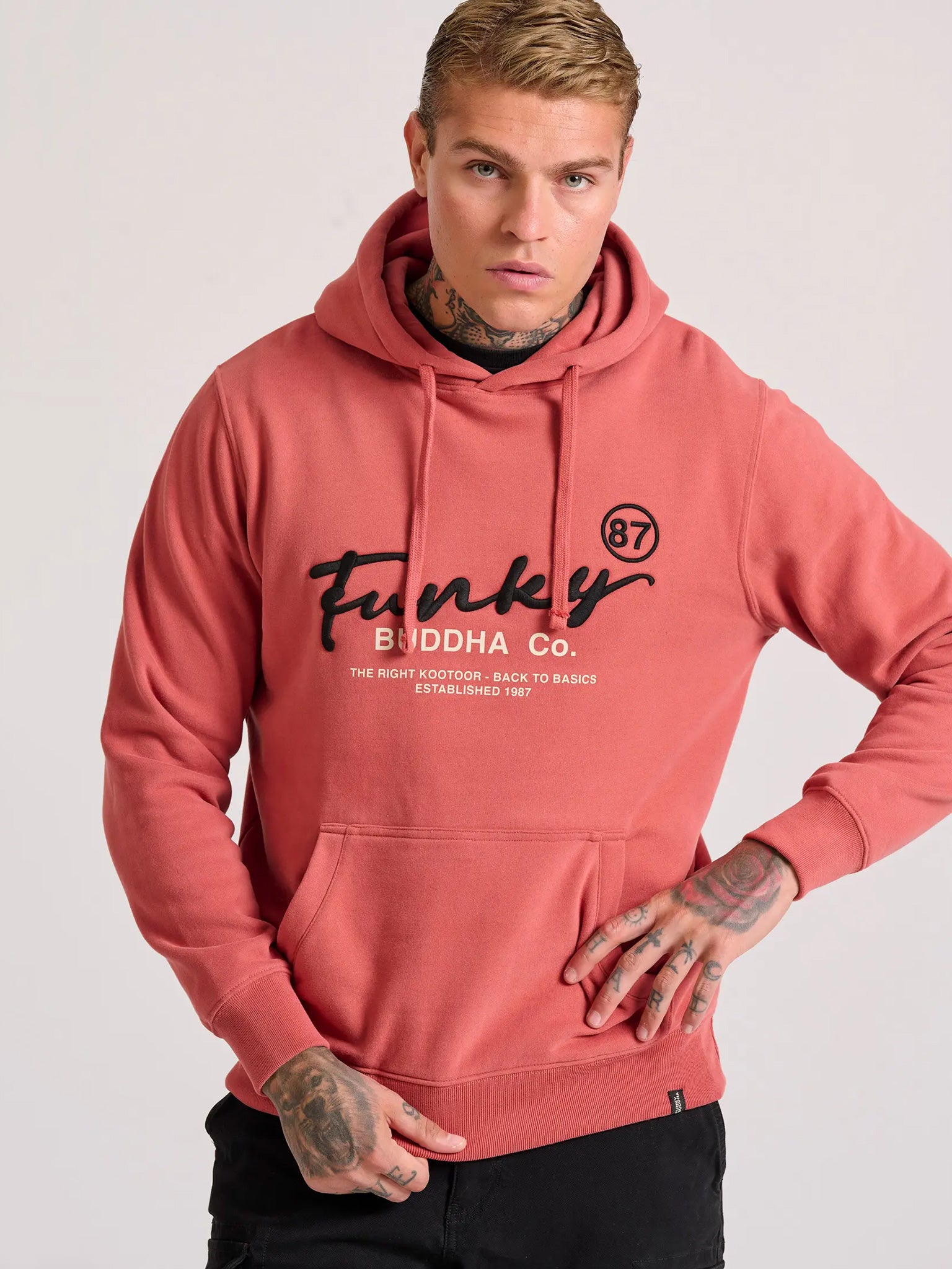 Ανδρική μπλούζα φούτερ FBM010-013-06 BRICK | FBM010-013-06