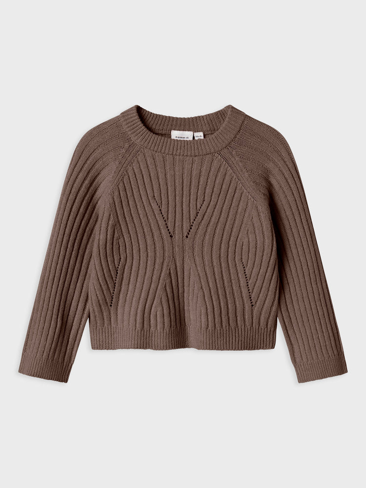 Παιδική μπλούζα πλεκτή NMFRIKINE LS SHORT KNIT PULLOVER 13244691 | 13244691