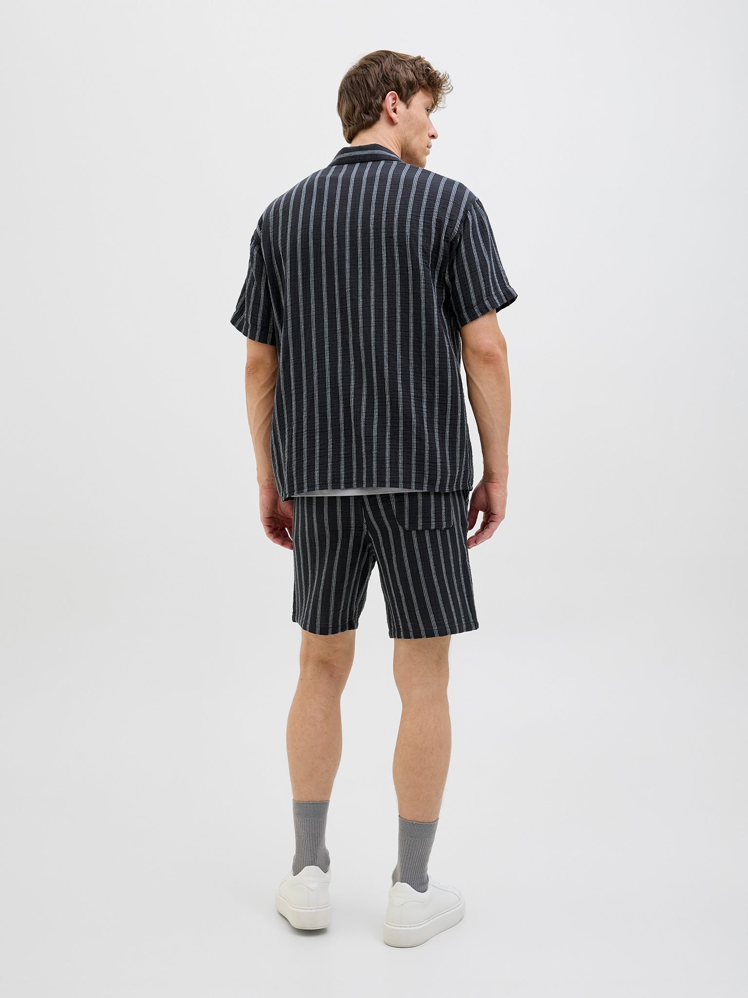 Ανδρικό πουκάμισο ριγέ JOREASTER PATRAS RESORT SHIRT SS 12274798 | 12274798