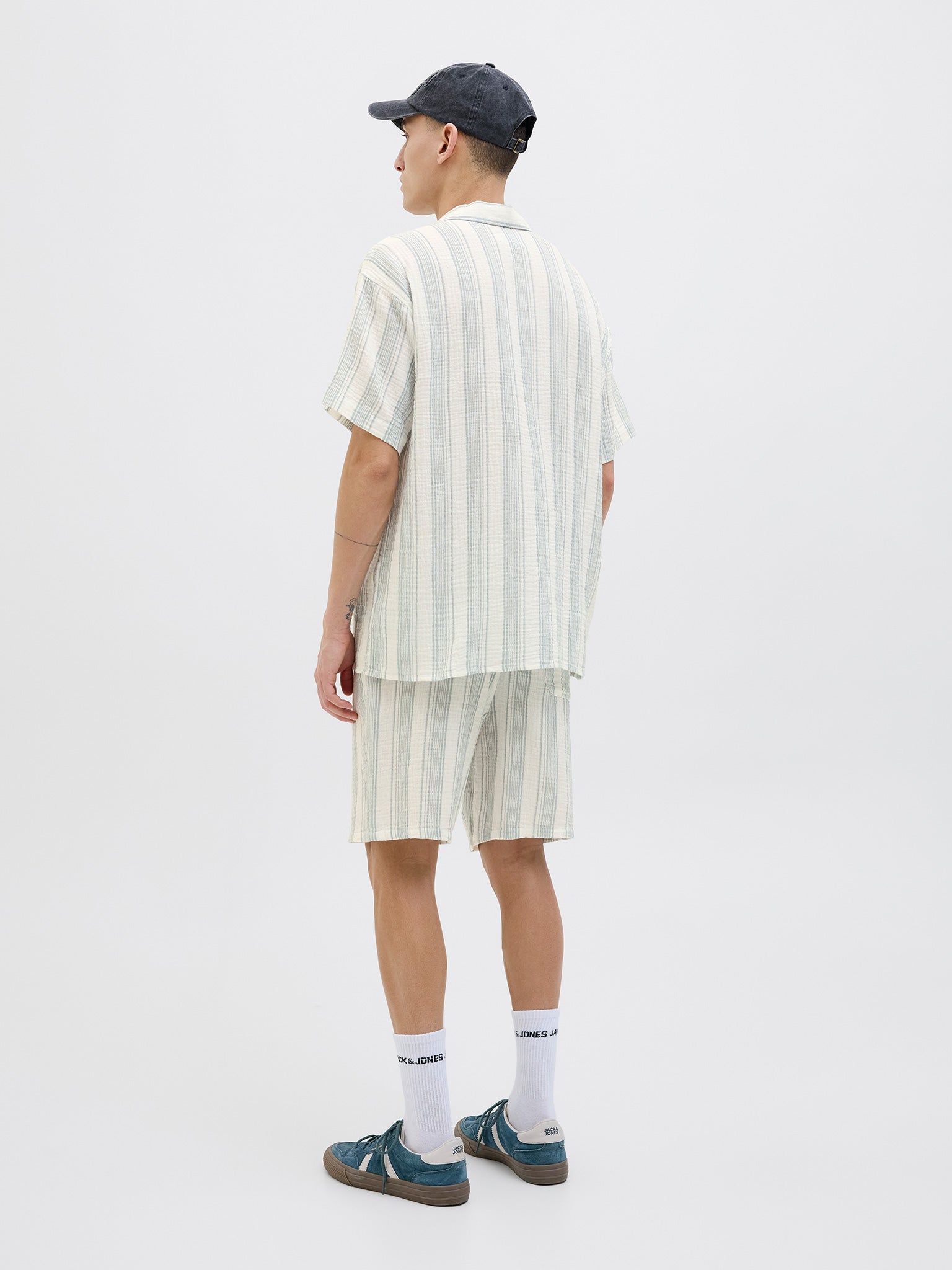 Ανδρικό πουκάμισο ριγέ JOREASTER PATRAS RESORT SHIRT SS 12274798 | 12274798
