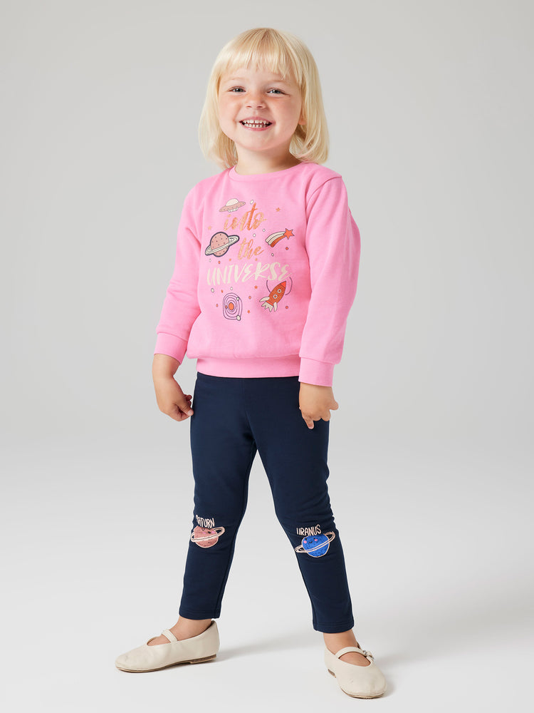 Παιδικό σετ με κολάν μακρύ NMFOLIANA SWEAT SET 13243527 | 13243527