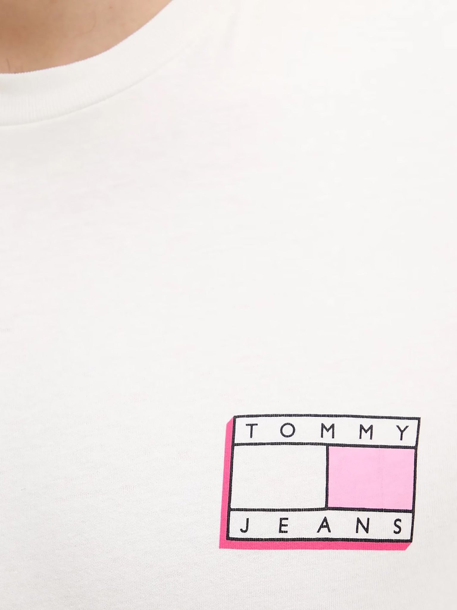 Ανδρικό t-shirt TJM SLIM POP COLOR FLAG TEE EXT DM0DM21577YBL | DM0DM21577YBL