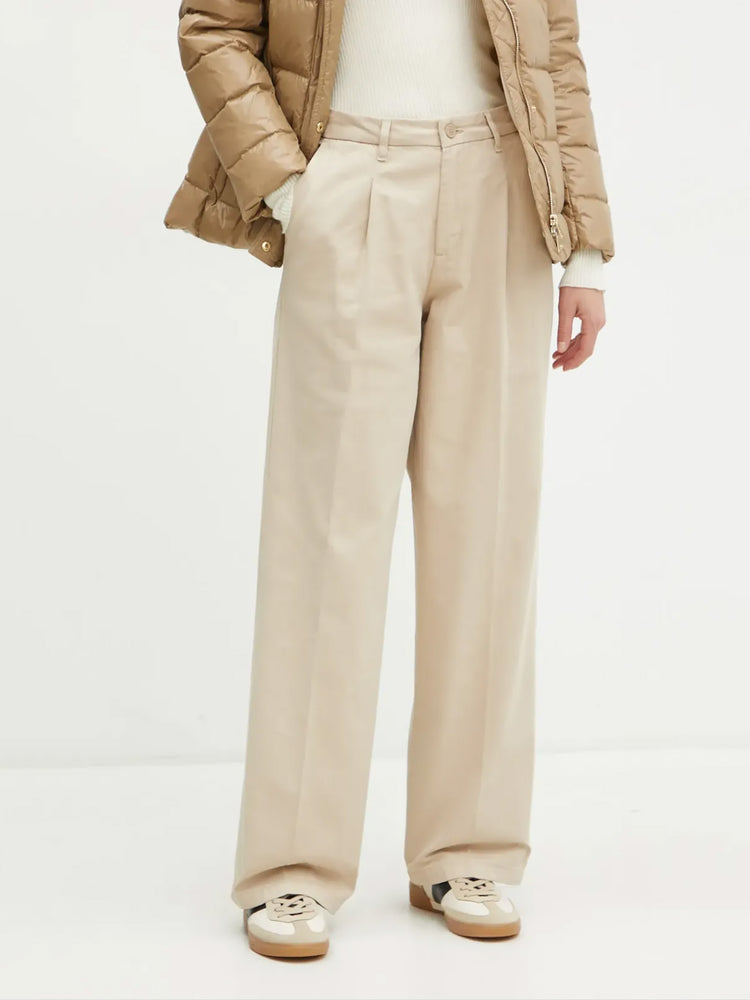 Γυναικείο παντελόνι wide leg trouser - eco org classic twill W4BB44WGCV2G053 | W4BB44WGCV2G053