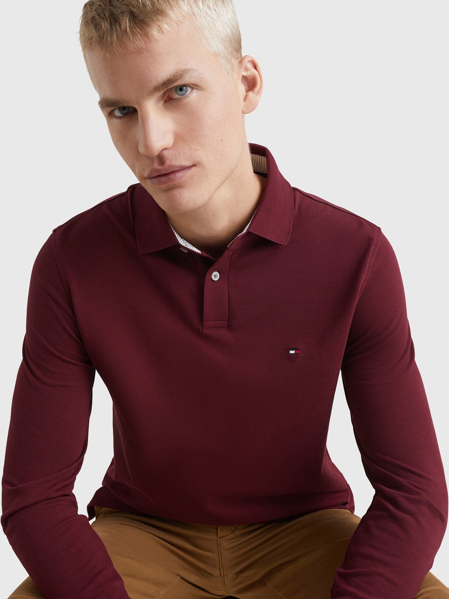 Ανδρικό polo 1985 COLLECTION LONG SLEEVE POLO MW0MW20183XJS | MW0MW20183XJS