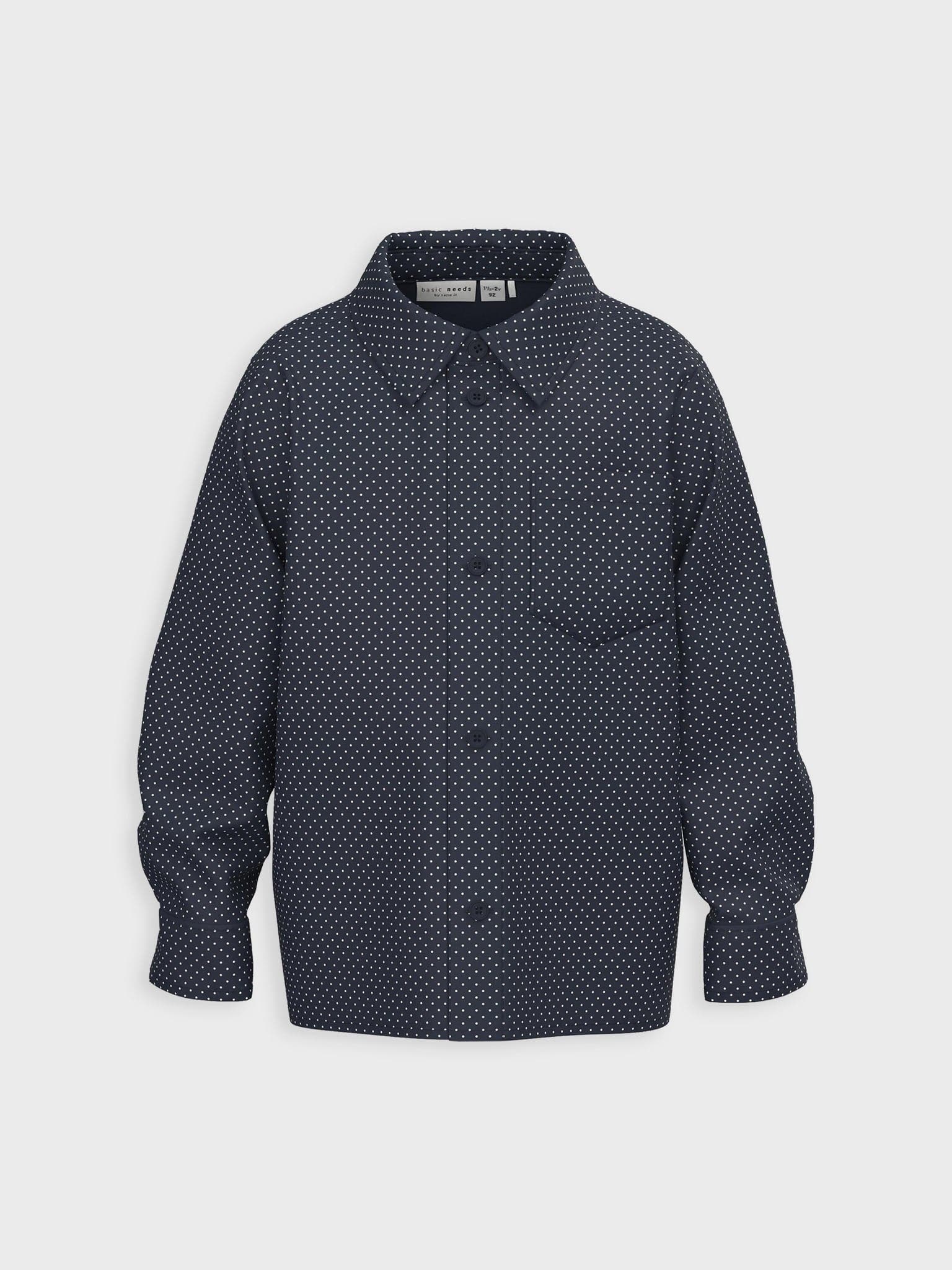 Παιδικό πουκάμισο πουά NMMVILFRED LS SHIRT 13224611 | 13224611