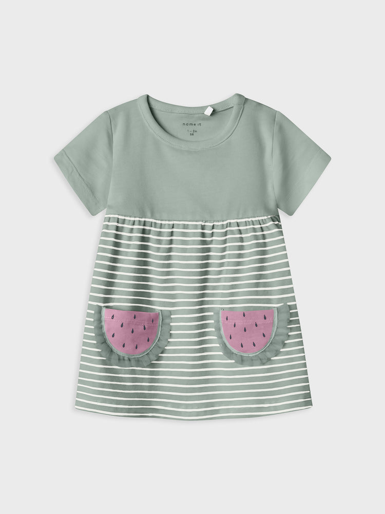 Βρεφικό φόρεμα ριγέ NBFJABELLE SS DRESS 13242877 | 13242877