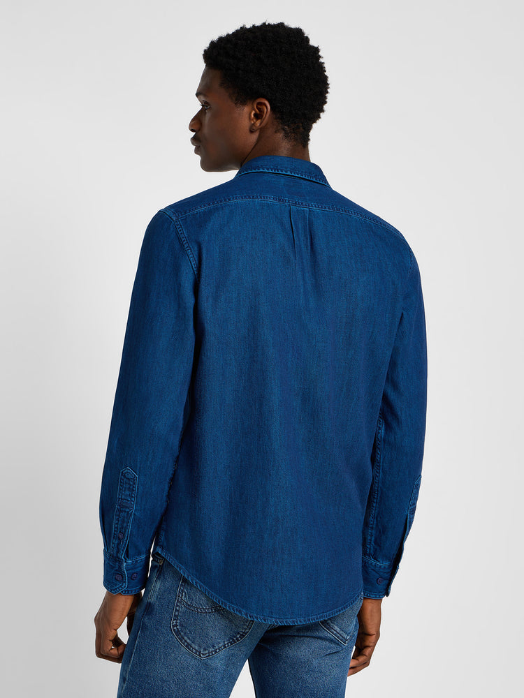 Ανδρικό πουκάμισο τζιν Blue Wash Shirt 112355712 | 112355712