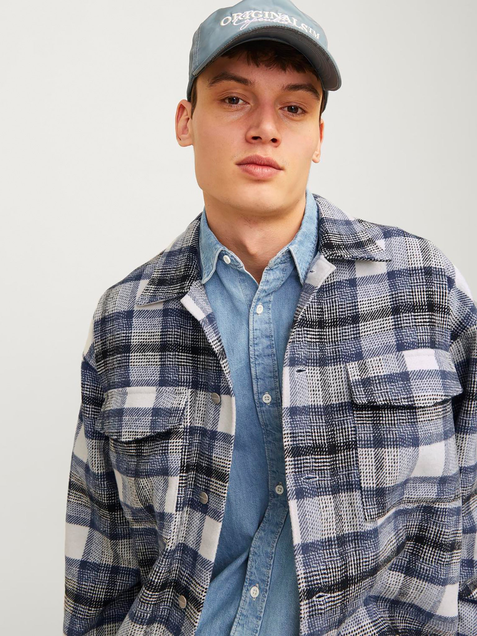 Ανδρικό πουκάκισο overshirt JORVESTERBRO CHECK OVERSHIRT LS 12260658 | 12260658