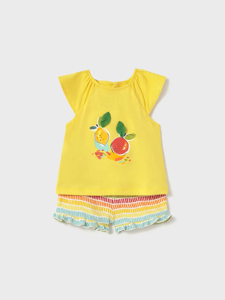 Βρεφικό σετ με μπλούζα φρούτα 25-01233-090 | 25-01233-090