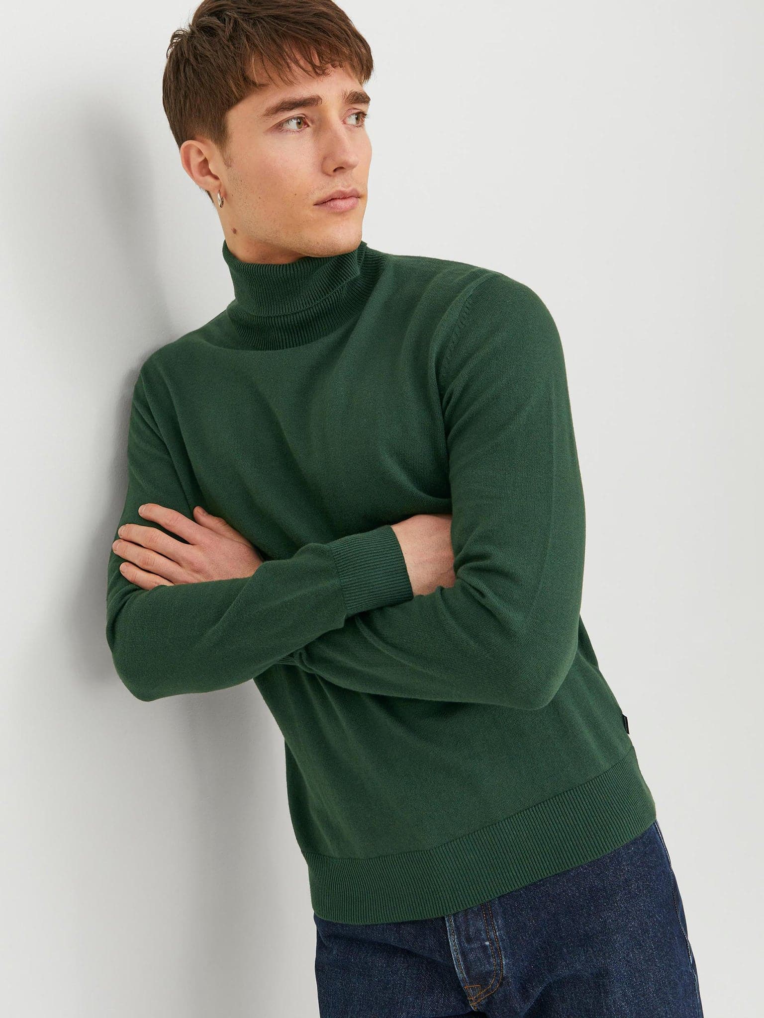 Ανδρική μπλούζα ζιβάγκο JJEEMIL KNIT ROLL NECK NOOS 12157417 | 12157417