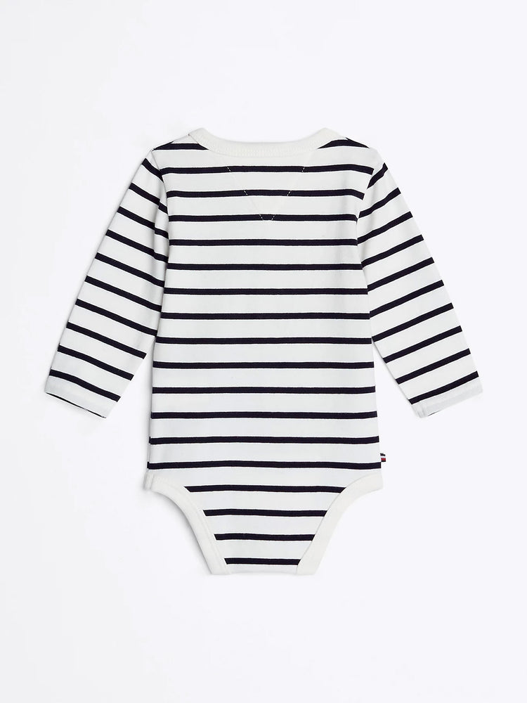 Βρεφικό κορμάκι ριγέ NAUTICAL STRIPE BOY BODY LS KN0KN01925DW5 | KN0KN01925DW5